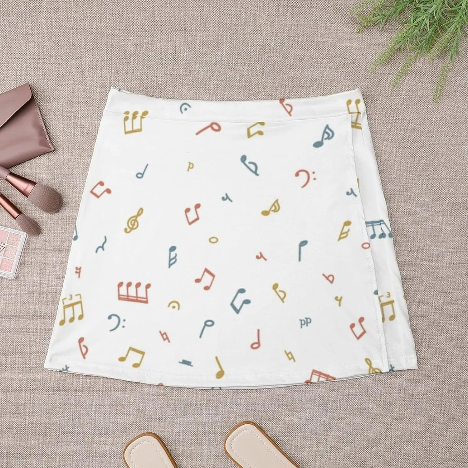 Piano Music Note Short Skirt Culottes Womens Athletic Skorts Skirts Exercise Skort Kilts Casual Skort