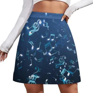 Piano Music Note Short Skirt Culottes Womens Athletic Skorts Skirts Exercise Skort Kilts Casual Skort