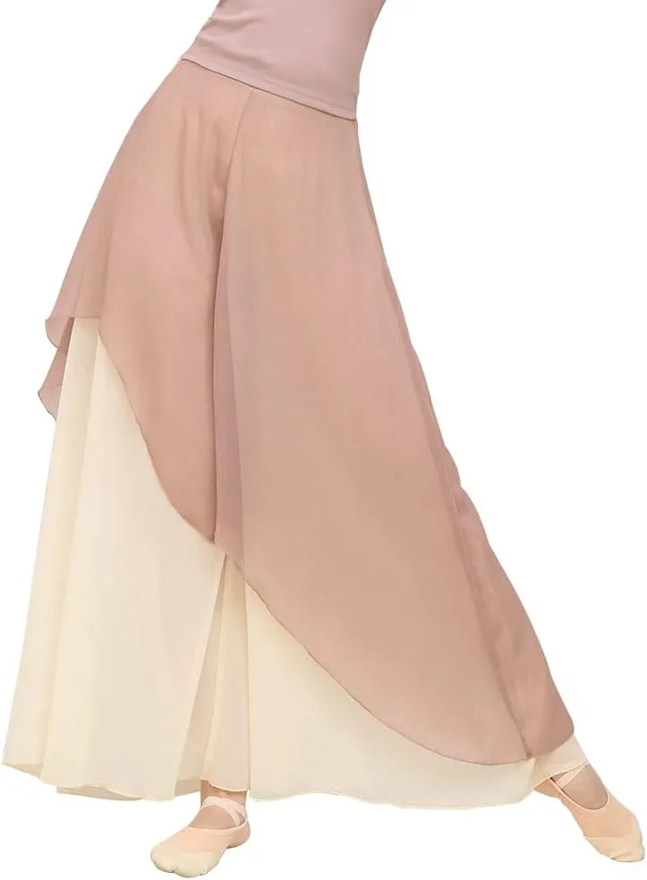 ROYAL SMEELA Chiffon Palazzo Pants for Women - Wide Leg, High Waist, Flowing, Boho Style