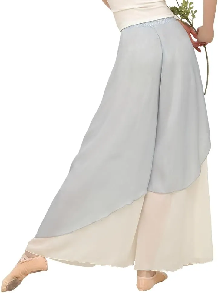 ROYAL SMEELA Chiffon Palazzo Pants for Women - Wide Leg, High Waist, Flowing, Boho Style