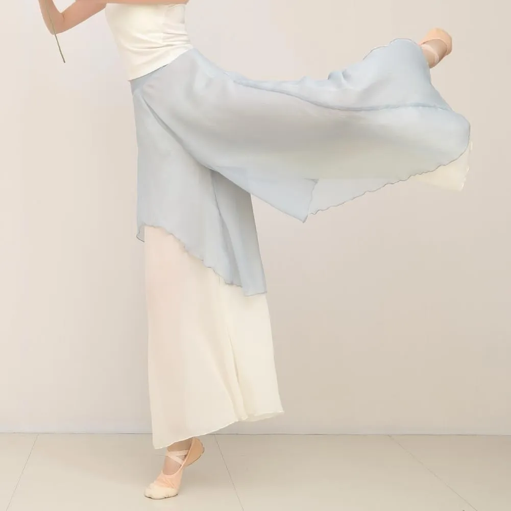 ROYAL SMEELA Chiffon Palazzo Pants for Women - Wide Leg, High Waist, Flowing, Boho Style