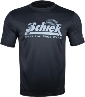 Schiek Sports Poly HD T-Shirt - Quick Dry Polyester Gym Workout T-Shirt - High Performance