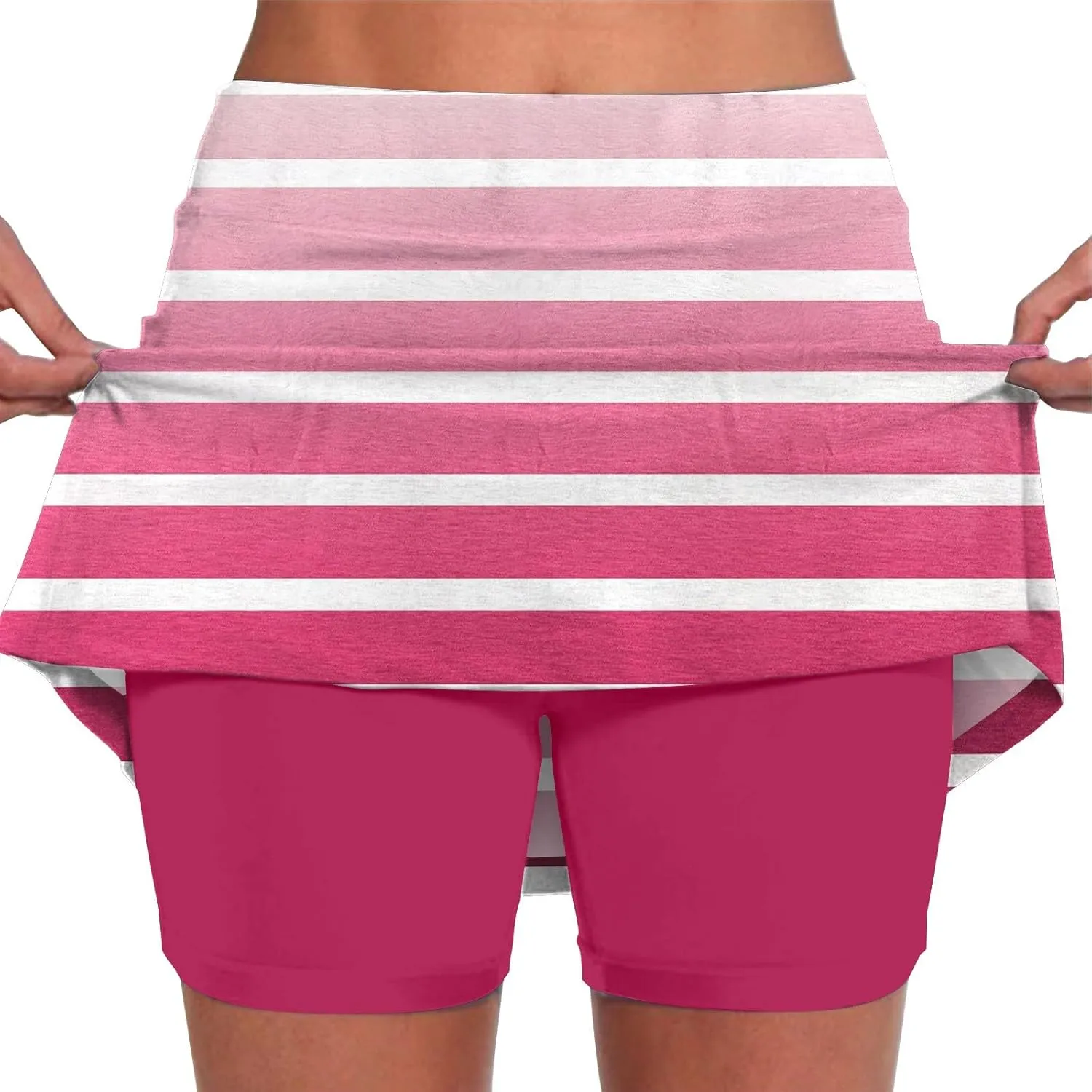 Skorts for Woman 2025 Summer with Pockets Casual Soft Breathable Tennis Golf Skirts Plus Size Pants Running Outfits