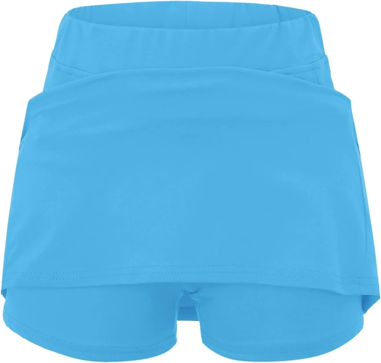 Skorts for Women Dressy Casual Plus Size High Waist Skirt Shorts Underneath Tummy Control Tennis Skorts with Pockets