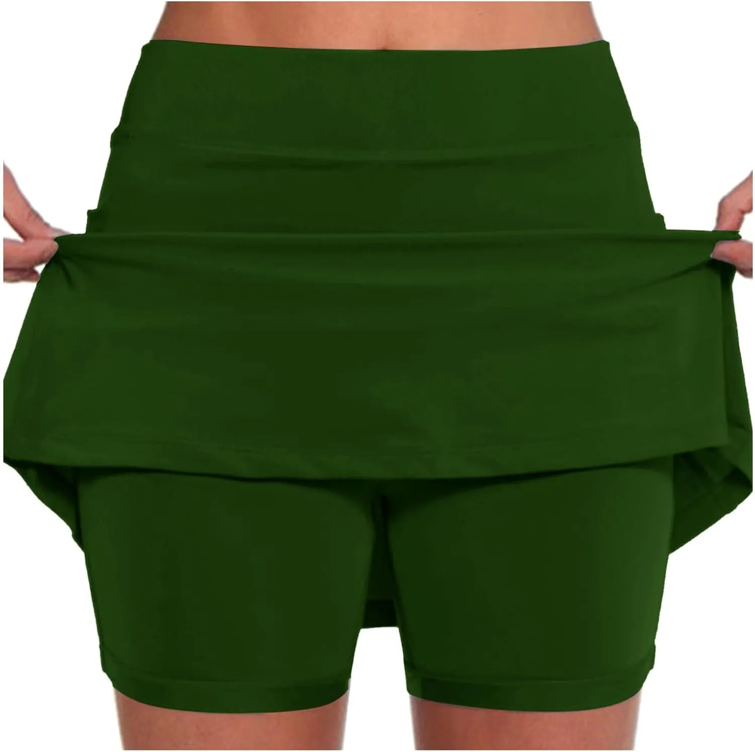 Skorts for Women with Pockets High Waist Tummy Control Womens Yoga Shorts Dressy Casual Plus Size Athletic Tennis Mini Skirts