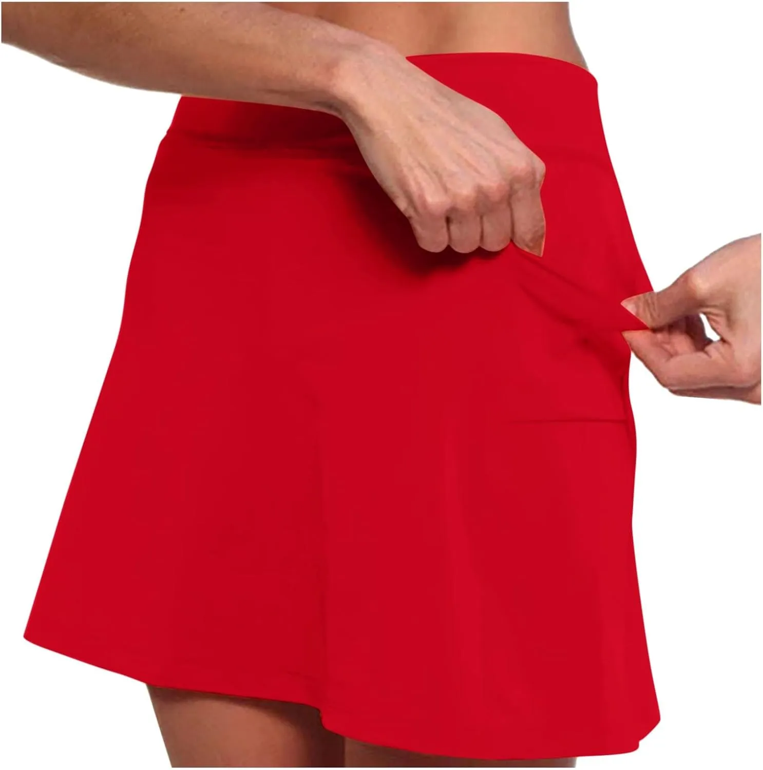 Skorts for Women with Pockets High Waist Tummy Control Womens Yoga Shorts Dressy Casual Plus Size Athletic Tennis Mini Skirts