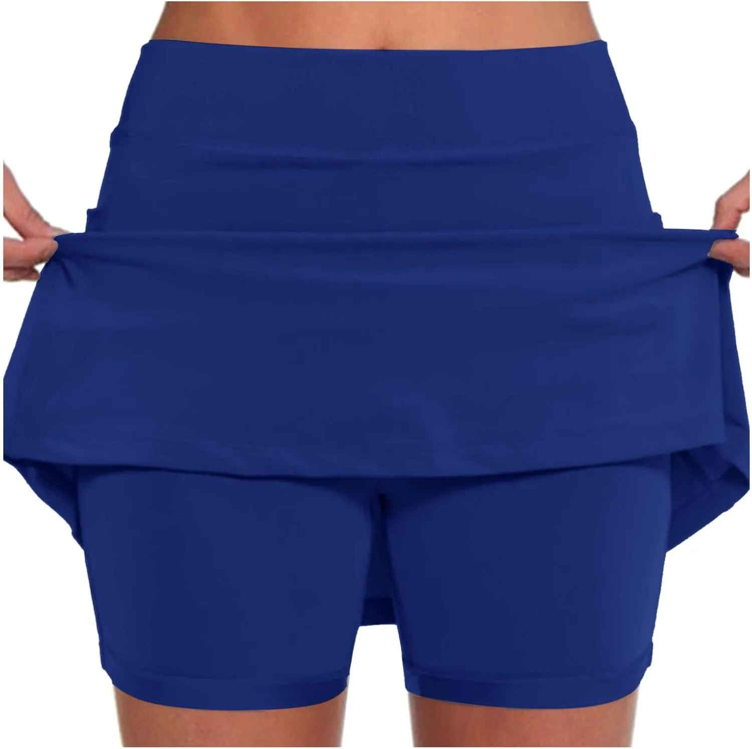 Skorts for Women with Pockets High Waist Tummy Control Womens Yoga Shorts Dressy Casual Plus Size Athletic Tennis Mini Skirts