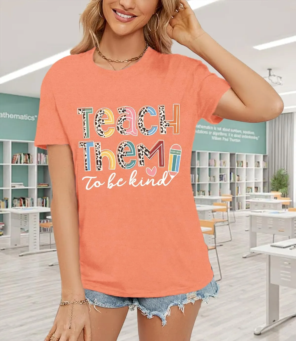 Teacher Shirts for Women Teach Teaching Tshirt Teacher Life Tee Tops