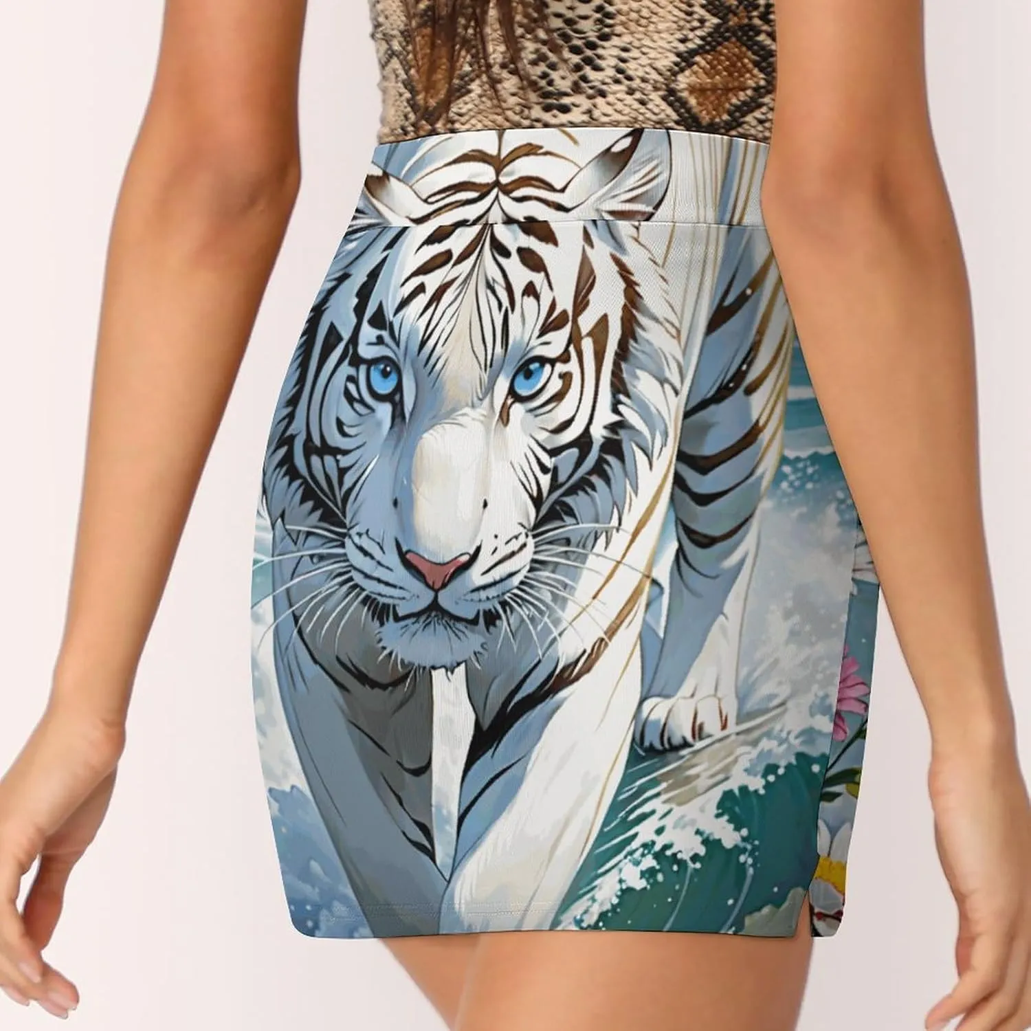 Tennis Skirts for Women High Waist Colorful Dragons Athletic Golf Skorts Skirts with Pockets
