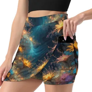 Tennis Skirts for Women High Waist Colorful Dragons Athletic Golf Skorts Skirts with Pockets