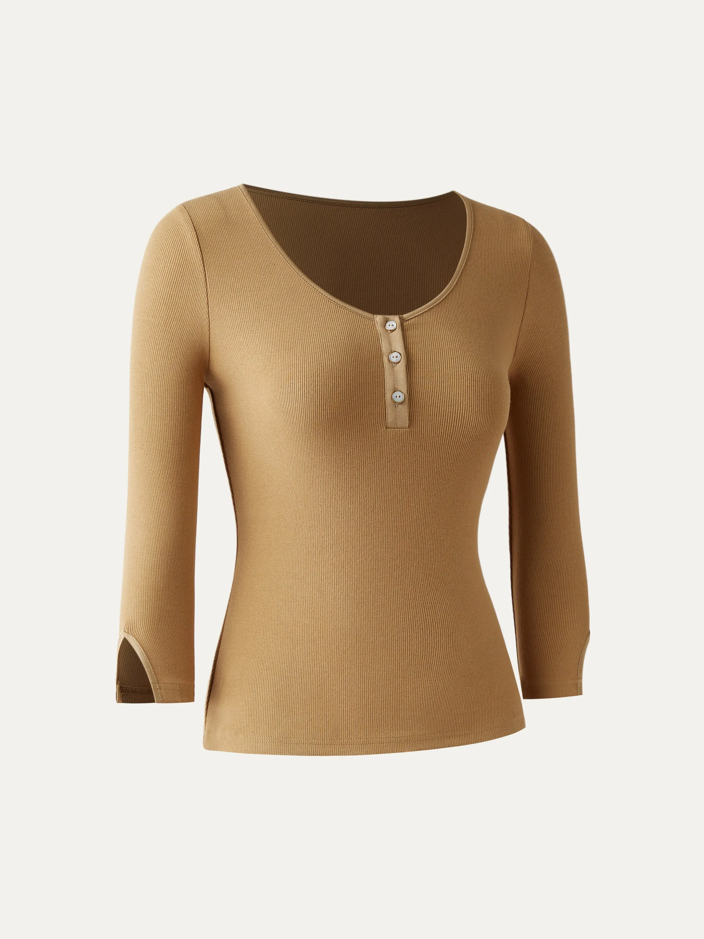 Three Quarter Henley Top