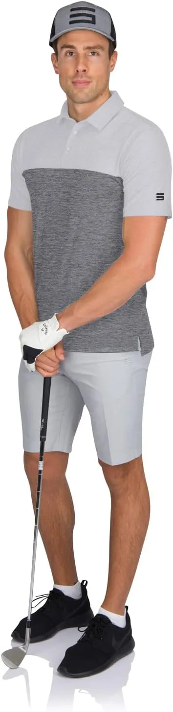 Three Sixty Six Quick Dry Golf Shirts for Men - Moisture Wicking Short-Sleeve Casual Polo Shirt