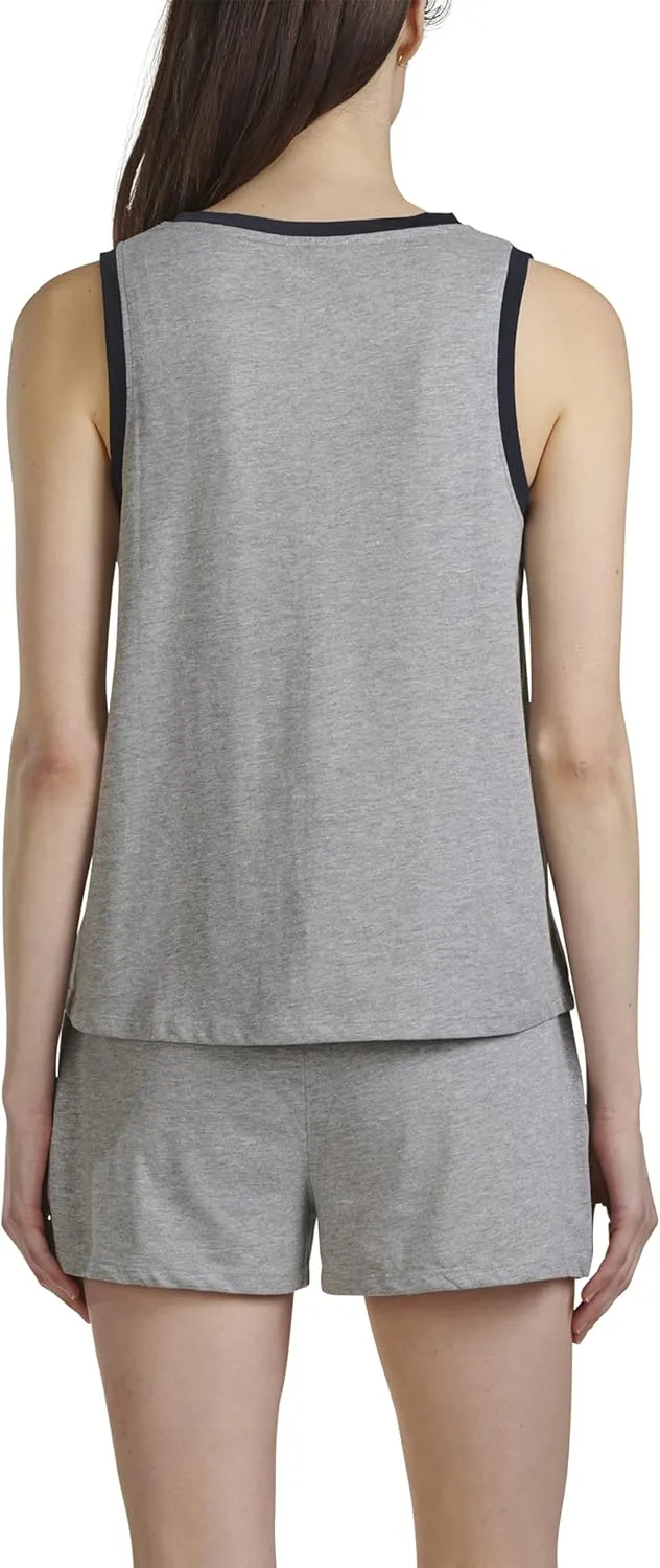 Tommy Hilfiger Women's Cotton Blend Tank Top Pajama Sleep Set