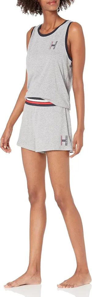 Tommy Hilfiger Women's Cotton Blend Tank Top Pajama Sleep Set