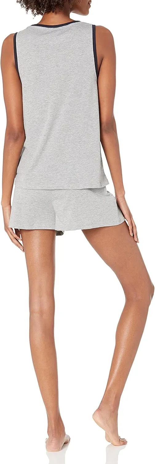 Tommy Hilfiger Women's Cotton Blend Tank Top Pajama Sleep Set