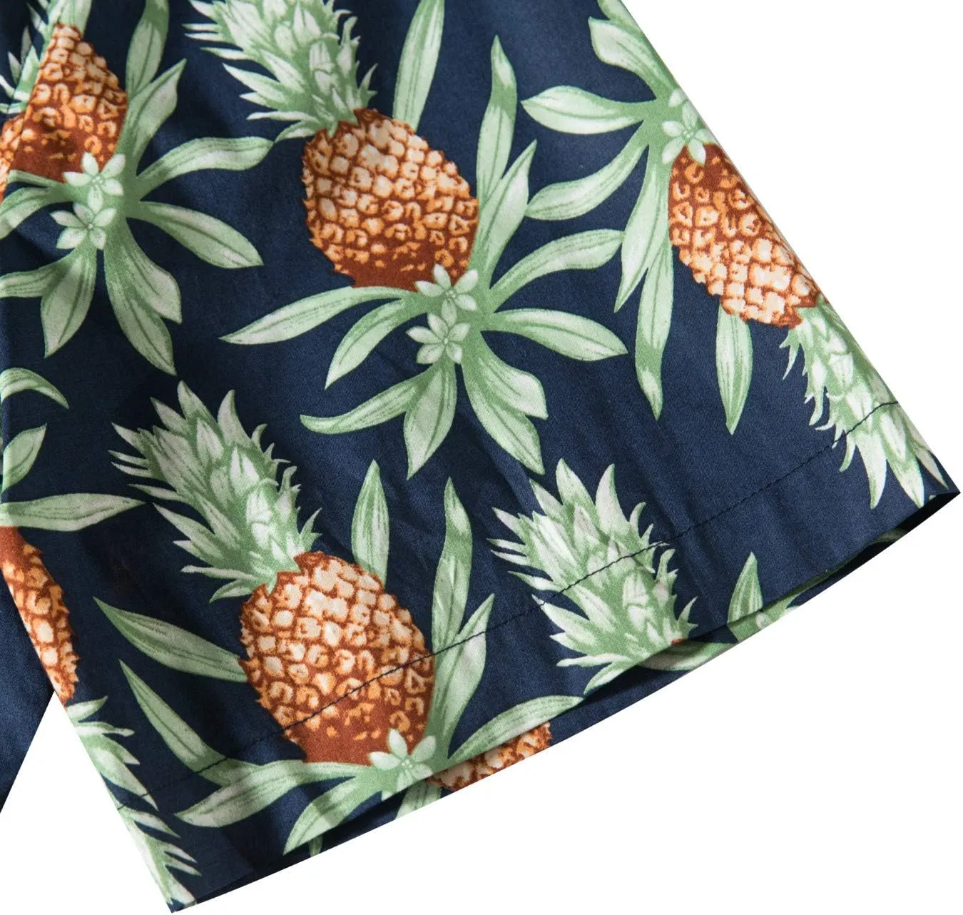TUNEVUSE Mens Flower/Pineapple/Bird Print Hawaiian Short Sleeve Shirt Casual Button Down Tropical Shirt