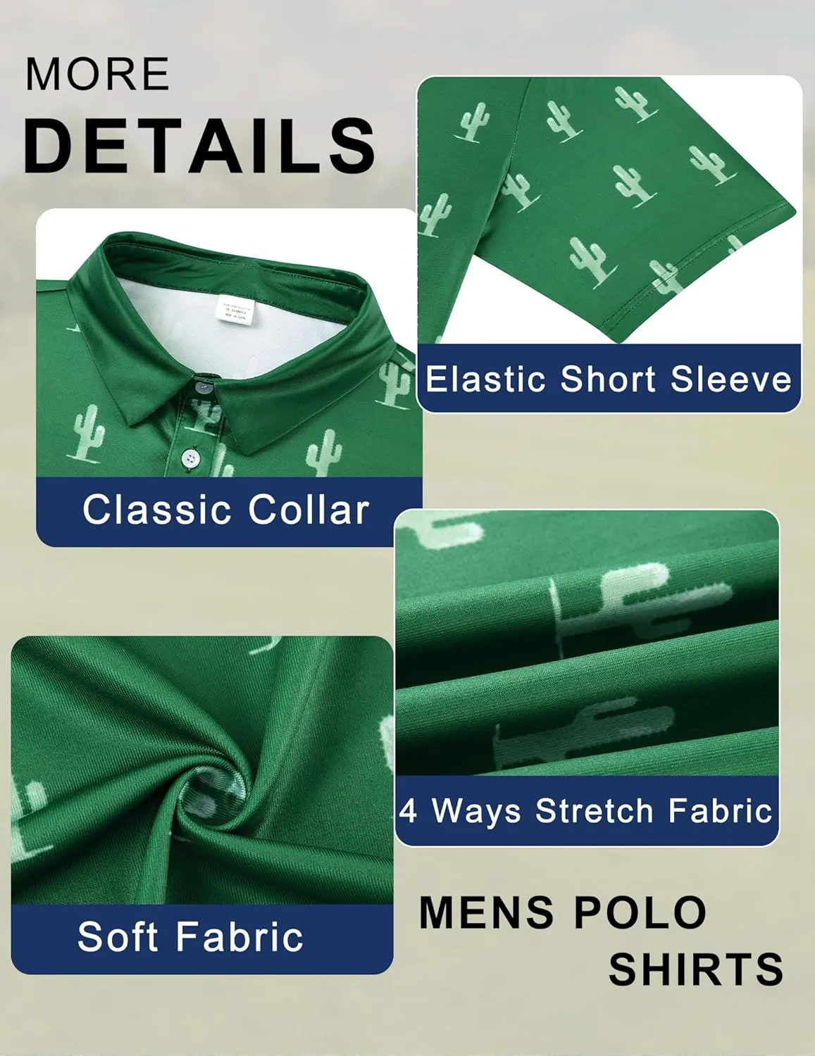 uideazone Golf Shirts for Men Dry Fit Polo Shirt Short Sleeve Moisture Wicking Golf Polos Performance Golf Tennis Shirt