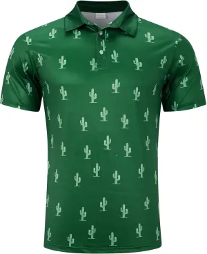 uideazone Golf Shirts for Men Dry Fit Polo Shirt Short Sleeve Moisture Wicking Golf Polos Performance Golf Tennis Shirt