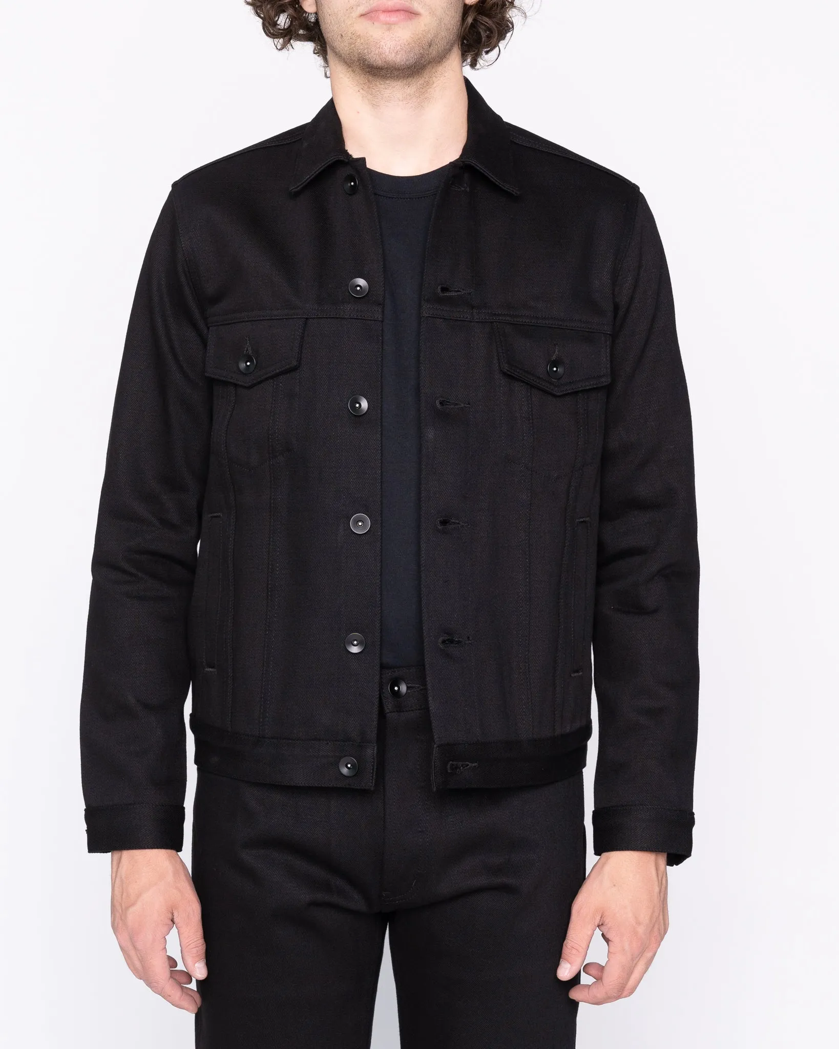 Unbranded UB942 Denim Jacket - 21oz Black Selvedge