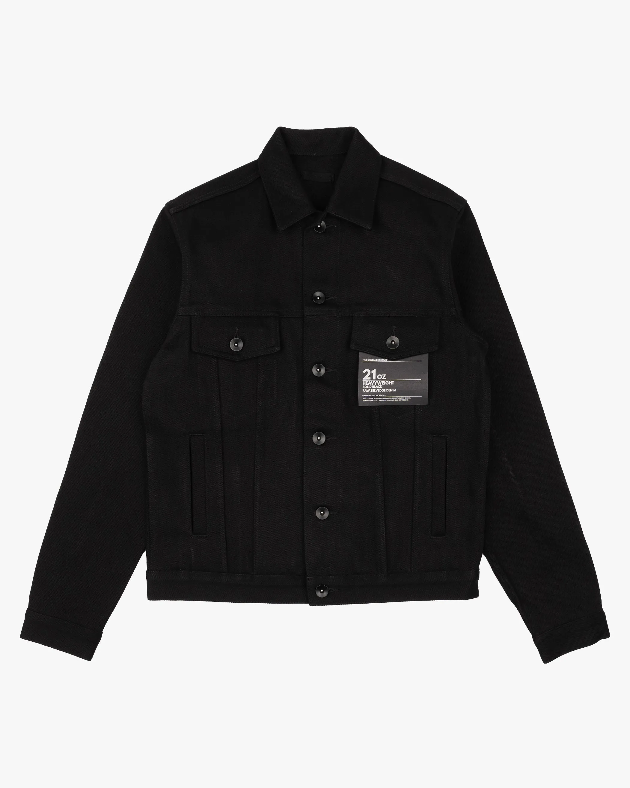 Unbranded UB942 Denim Jacket - 21oz Black Selvedge