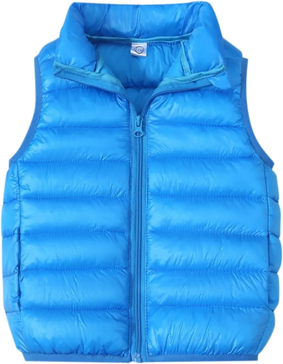 Unisex Baby Vest Stand Up Zip Up Sleeveless Jacket for Winter Fall Hooded Coats for Teen Girls