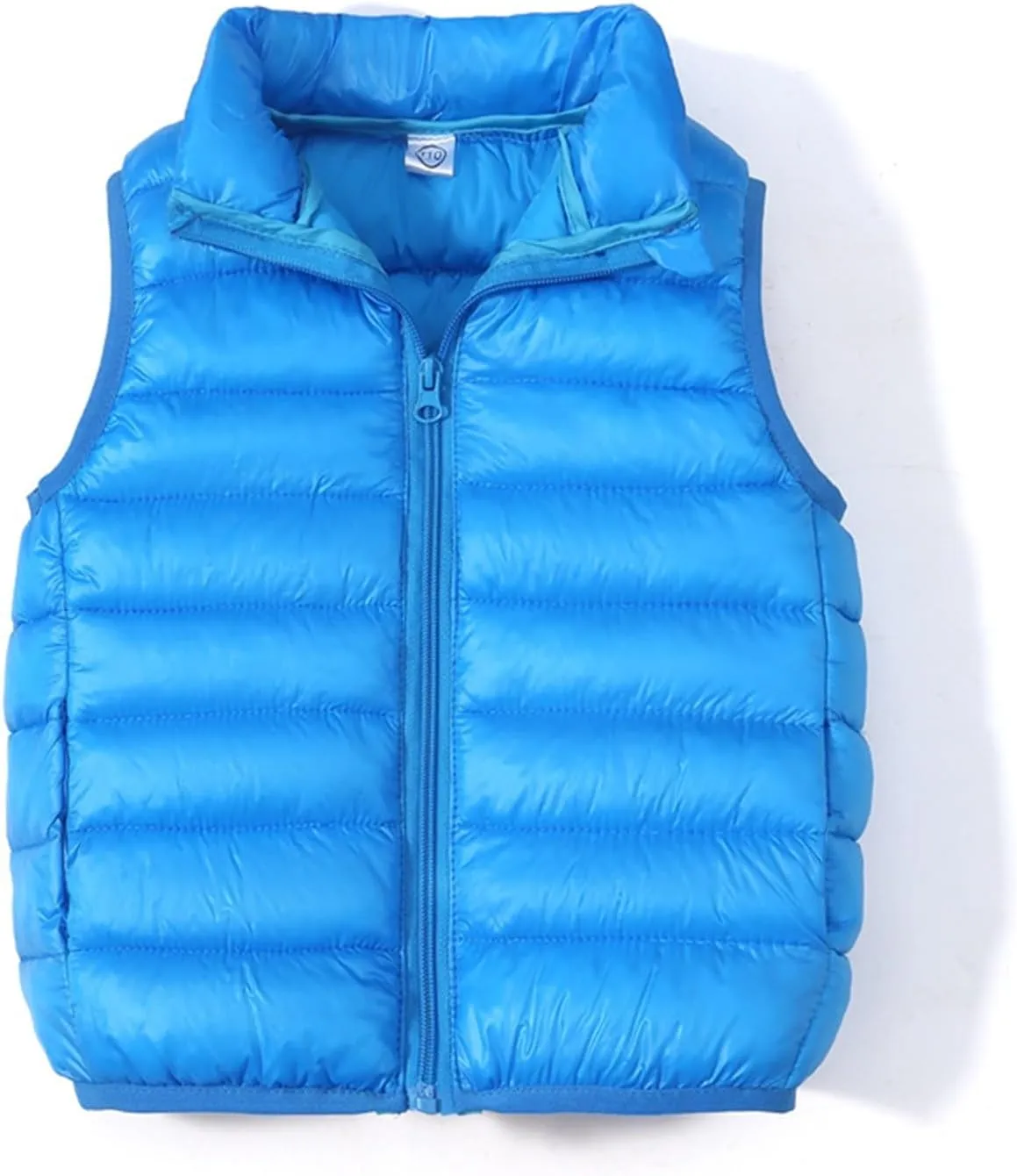 Unisex Baby Vest Stand Up Zip Up Sleeveless Jacket for Winter Fall Hooded Coats for Teen Girls