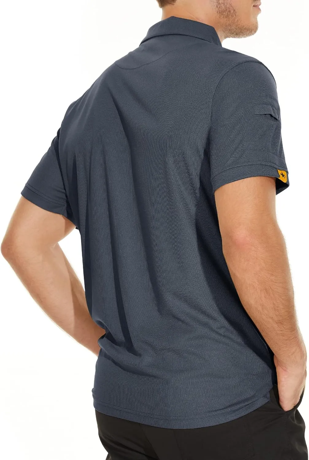 V VALANCH 3 Pack Polo Shirts for Men Short Sleeve Golf Tennis Work Summer Moisture Wicking Shirts