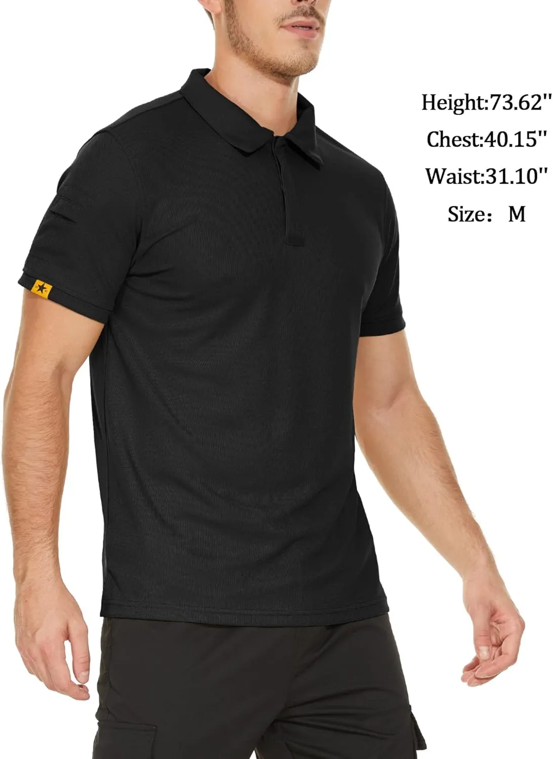 V VALANCH 3 Pack Polo Shirts for Men Short Sleeve Golf Tennis Work Summer Moisture Wicking Shirts