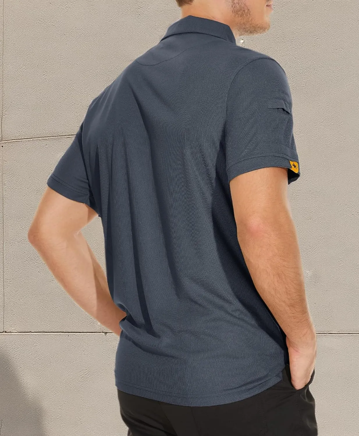 V VALANCH 3 Pack Polo Shirts for Men Short Sleeve Golf Tennis Work Summer Moisture Wicking Shirts
