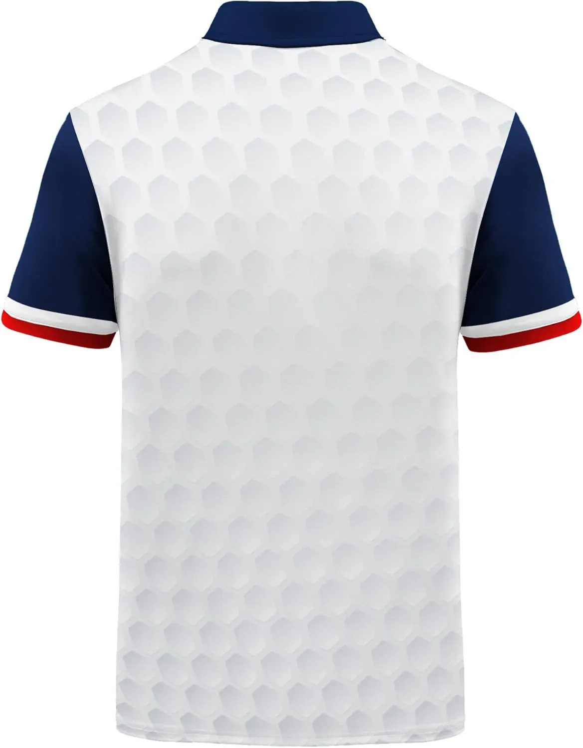 V VALANCH Mens American Falg Polo Shirts Short Sleeve Performance Patriotic Shirt Funny Golf Shirt