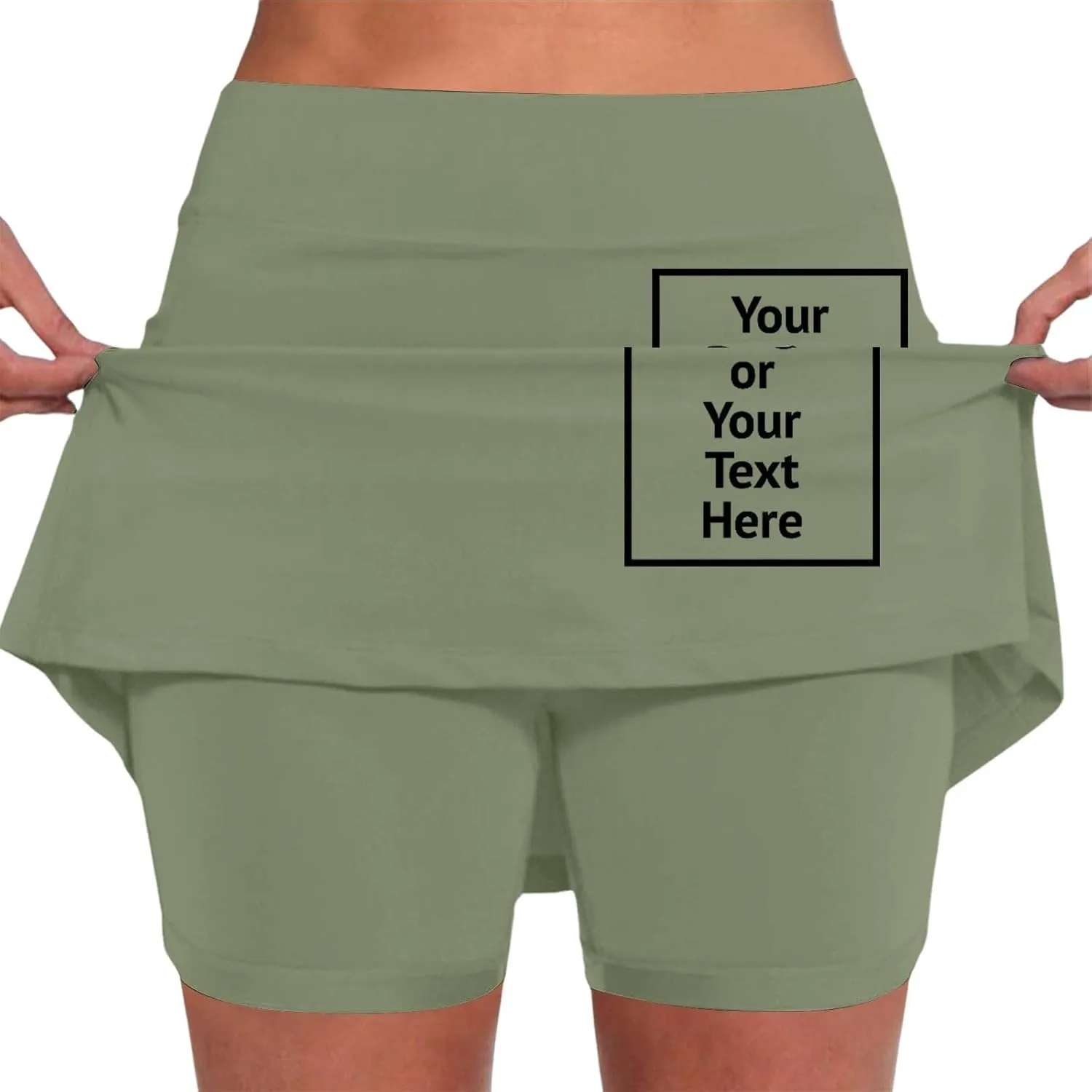 Women Athletic Skorts Hight Waist Tummy Control Tennis Yoga Culottes Casual Gym Running Plus Size Activewear with Pocket
