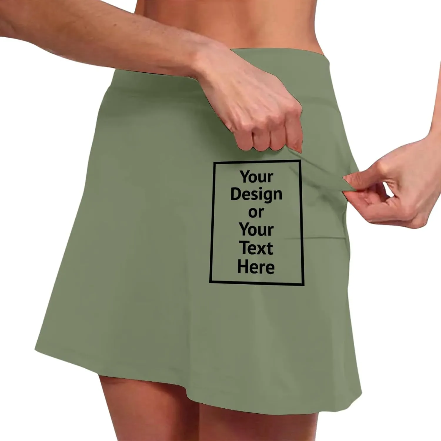 Women Athletic Skorts Hight Waist Tummy Control Tennis Yoga Culottes Casual Gym Running Plus Size Activewear with Pocket