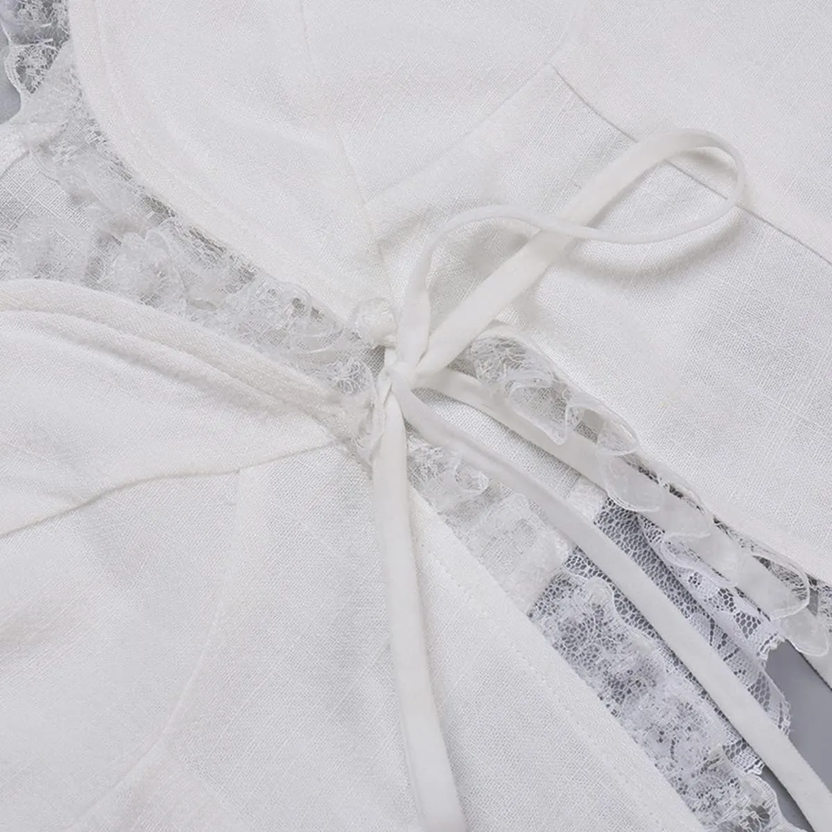 Women Elegant Lace V Neck Cami Top Summer Sleeveless Spaghetti Strap Camisoles Vintage Backless Tank Top