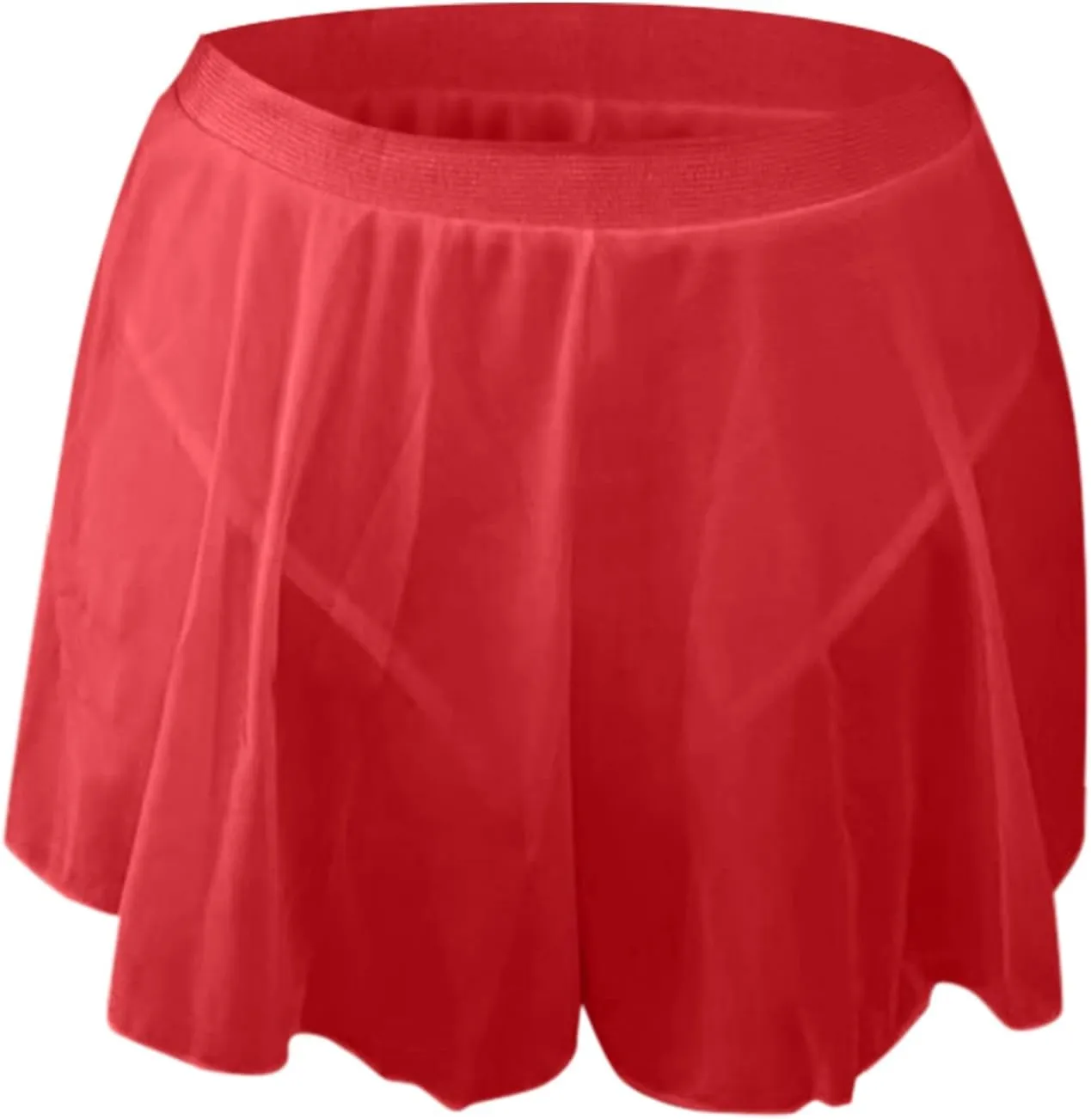 Women Sexy Pleated Mini Skirts High Waisted Shorts Ruffled Flowy Lingerie Culottes Dance Pants Yoga Golf Skorts Underwear