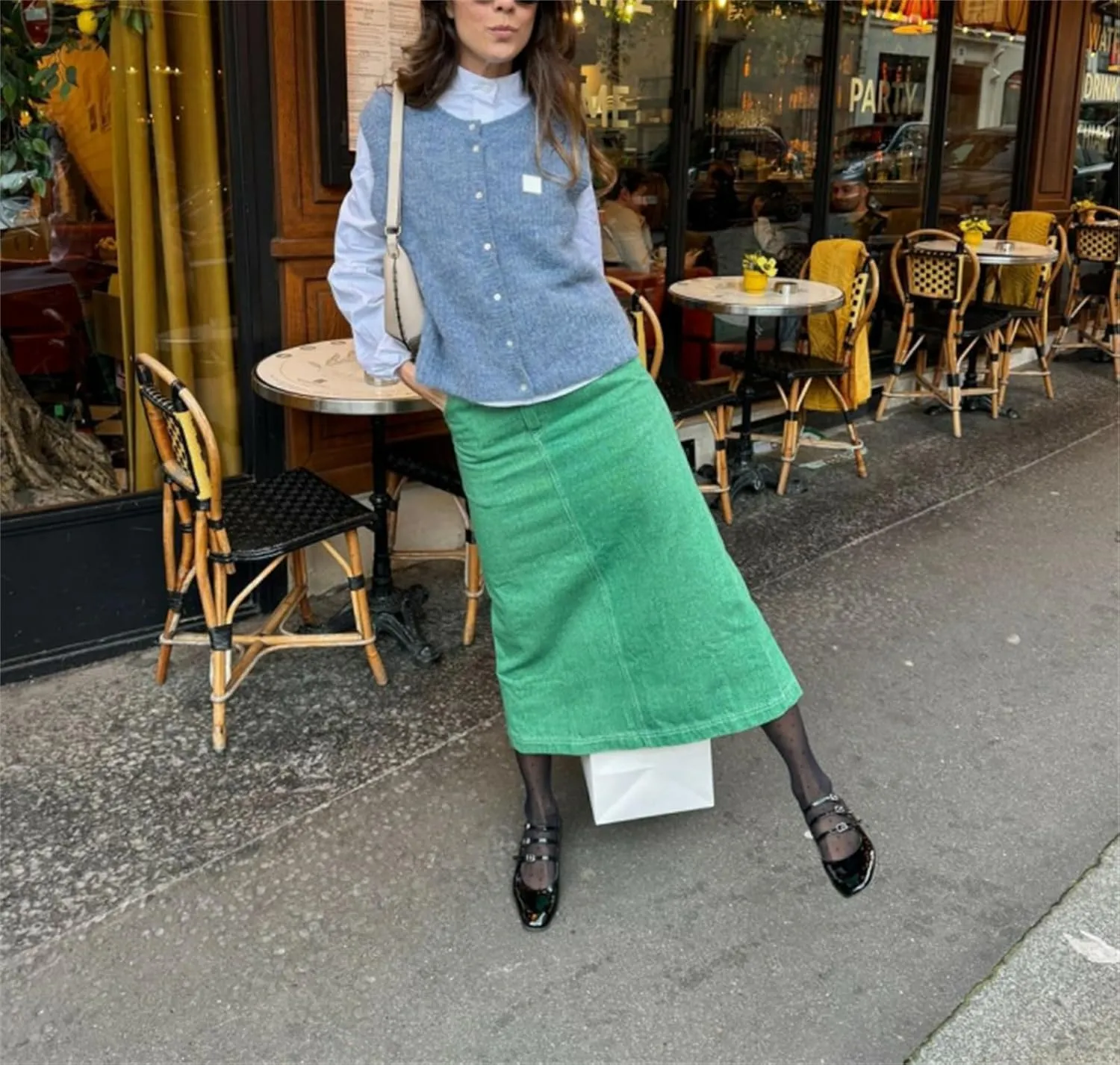 Women Y2k Knitted Sweater Vest Sleeveelss Button Down Round Neck Ribbed Knit Tank Top Cardigan Vest Streetwear