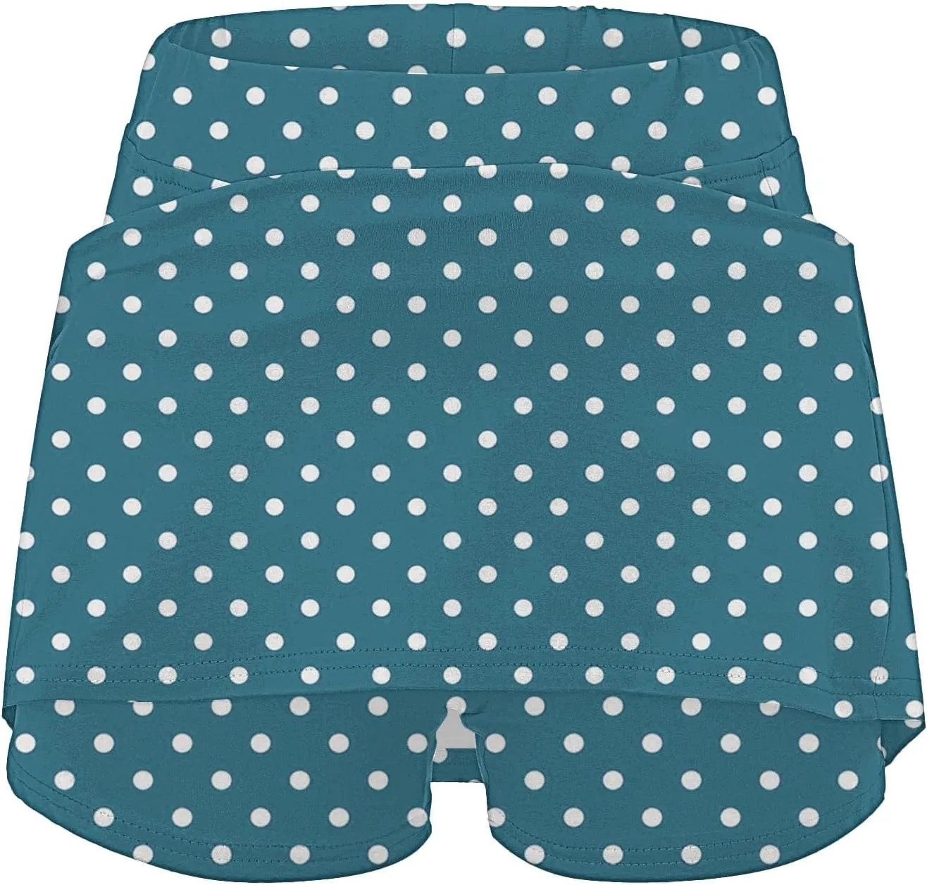 Womens Athletic Skorts with Pockets,High Waisted Tennis Skorts Polka Dot Print Golf Yoga Culottes Shorts Skirt