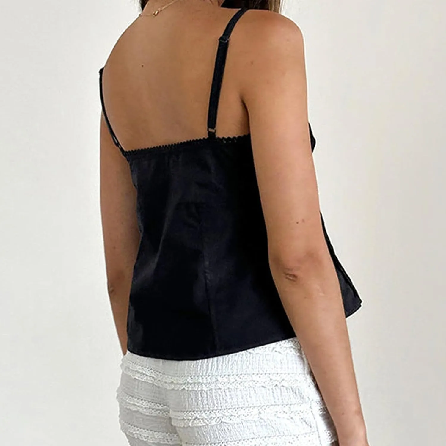 Women's Camisole Tank Tops Spaghetti Strap V Neck Cami Trendy Going Out Top