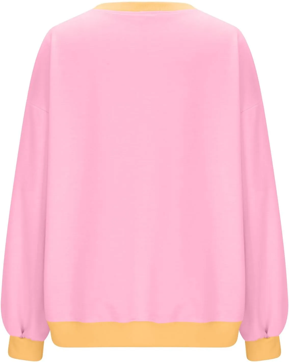 Womens Colorblock Shirt Casual Crew Neck Sweatshirt Fall Long Sleeve Sweatshirt Loose Fitting Tunic Tops Blouse