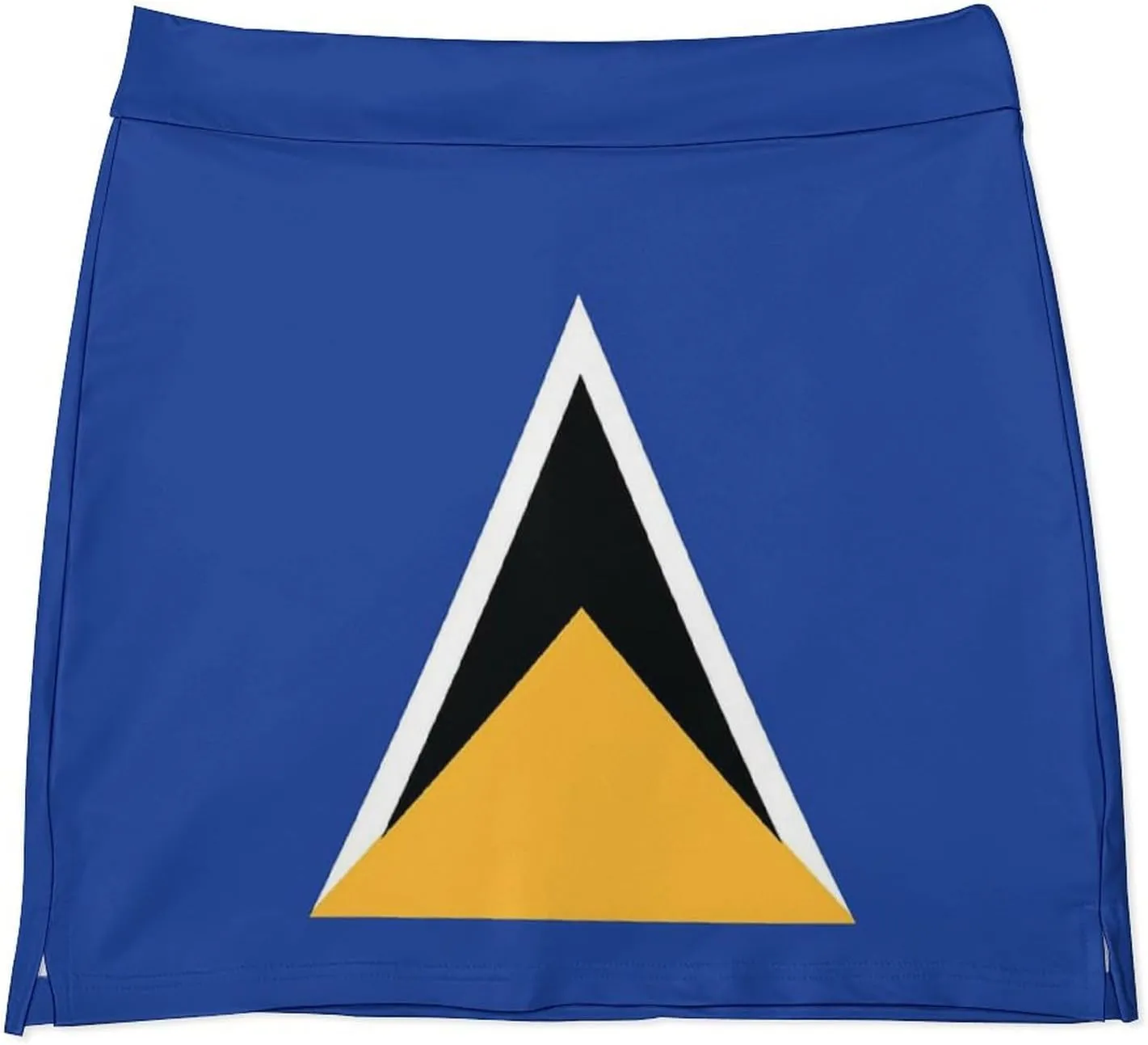 Women's Gay-Pride-Flag Tennis Skirt A-line Light-Proof Trouser Skirt with Shorts Pockets