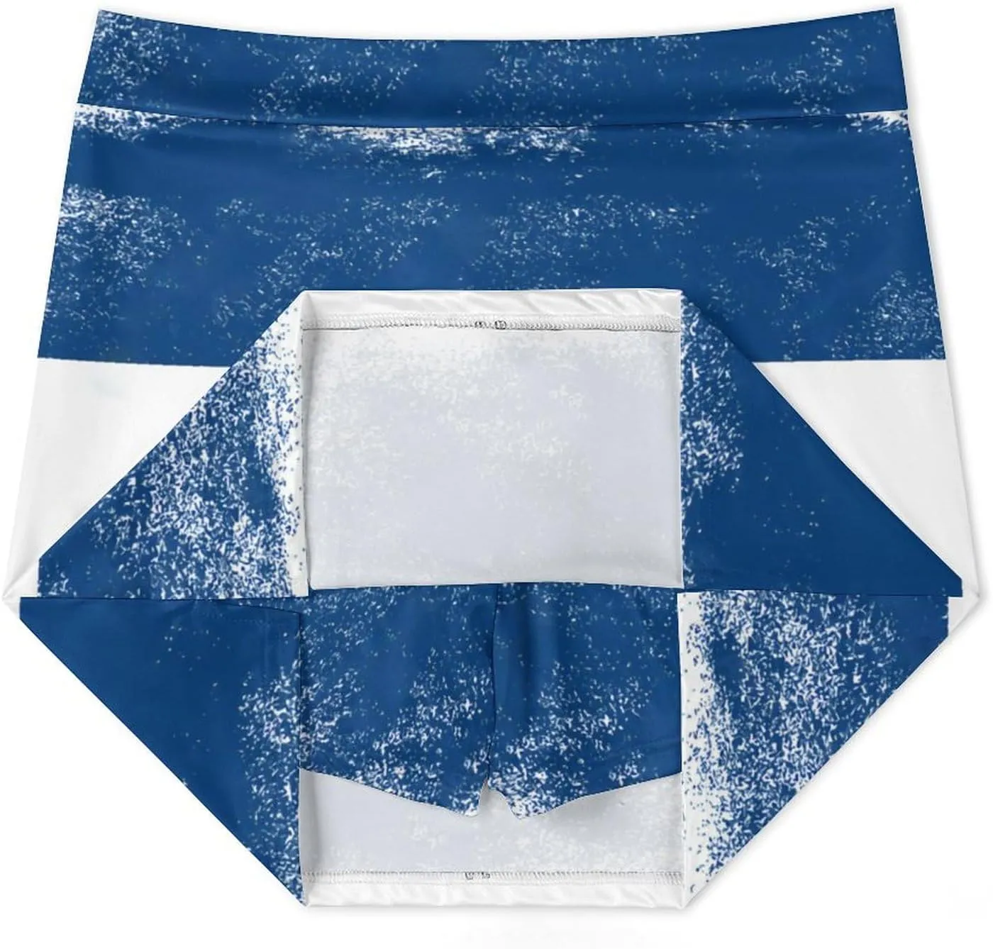 Women's Gay-Pride-Flag Tennis Skirt A-line Light-Proof Trouser Skirt with Shorts Pockets