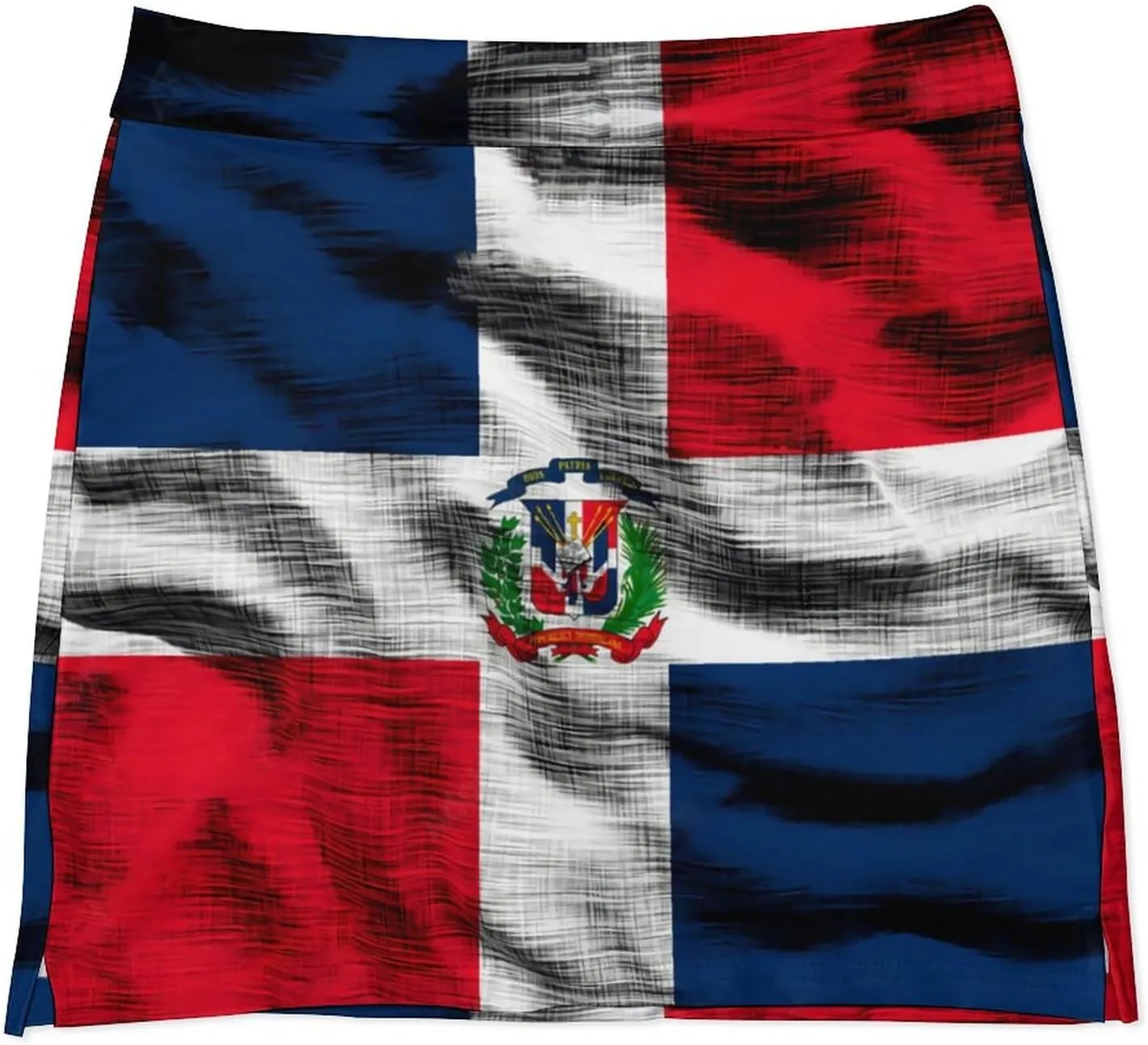 Women's Gay-Pride-Flag Tennis Skirt A-line Light-Proof Trouser Skirt with Shorts Pockets