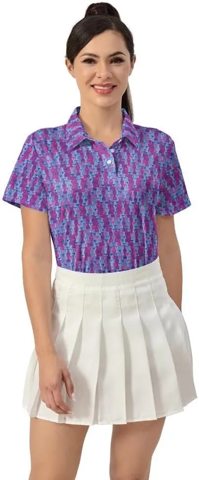 Womens Golf Shirts Moisture Wicking Golf Polo Shirts Quick Dry Short Sleeve for Women Tennis Shirts