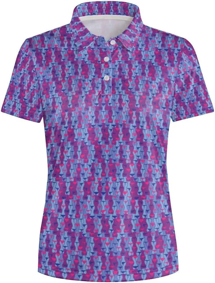 Womens Golf Shirts Moisture Wicking Golf Polo Shirts Quick Dry Short Sleeve for Women Tennis Shirts