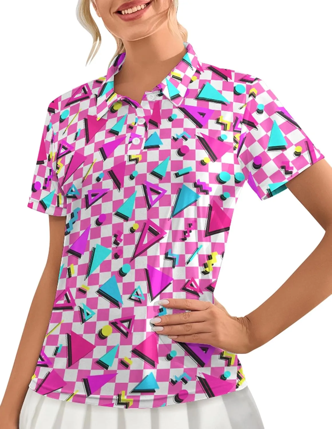 Womens Golf Shirts Moisture Wicking Golf Polo Shirts Quick Dry Short Sleeve for Women Tennis Shirts
