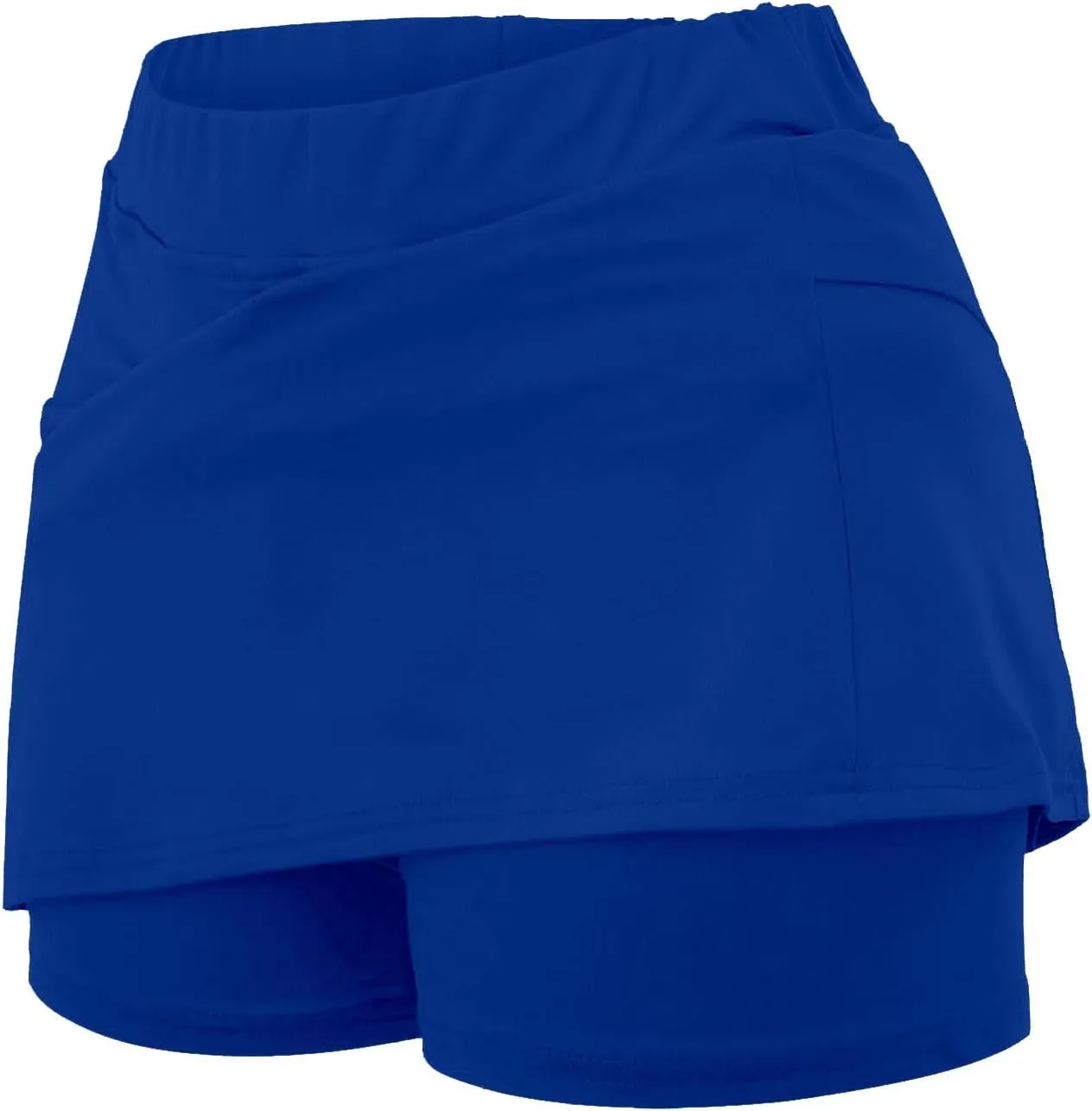 Womens Pocket Tennis Culottes Golf Athletic Tummy Control Skirt with Shorts Underneath Running Pickleball Yoga Skorts