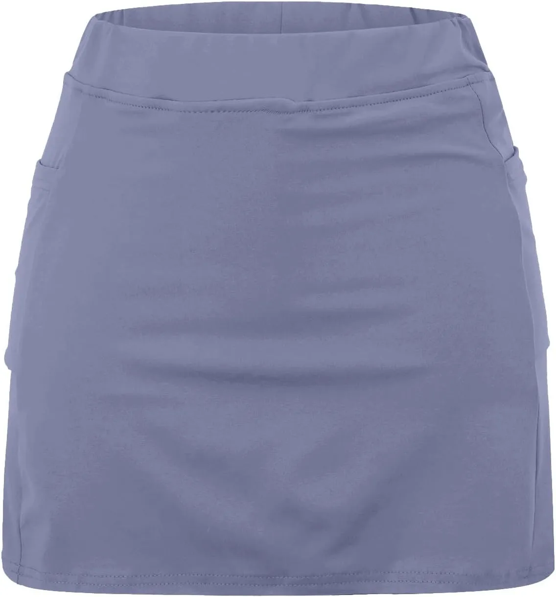 Womens Pocket Tennis Culottes Golf Athletic Tummy Control Skirt with Shorts Underneath Running Pickleball Yoga Skorts