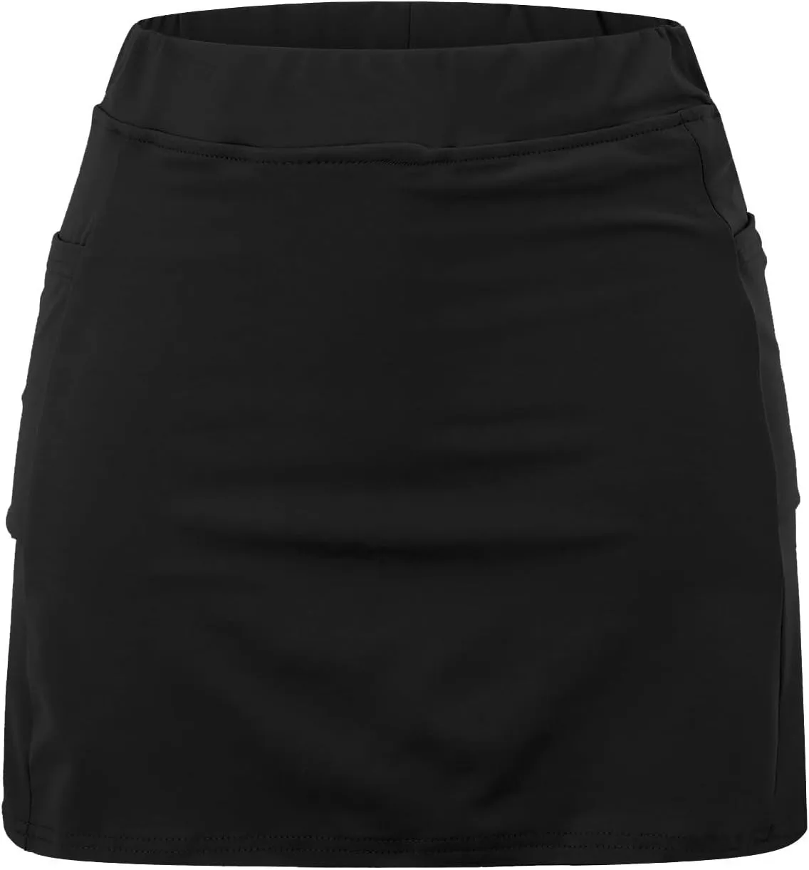 Womens Pocket Tennis Culottes Golf Athletic Tummy Control Skirt with Shorts Underneath Running Pickleball Yoga Skorts