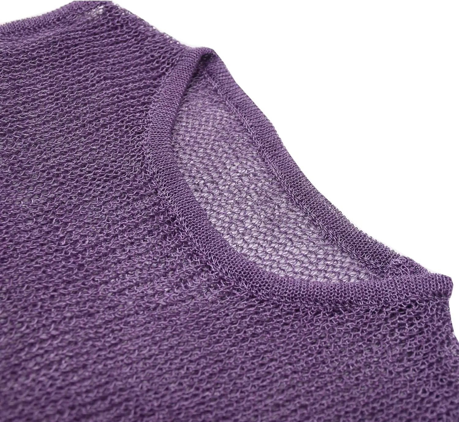 Womens Sexy Knitted Glitter Crop Tank Top Sheer Mesh Crew Neck Sleeveless Cropped Shirt See-Through Blouse
