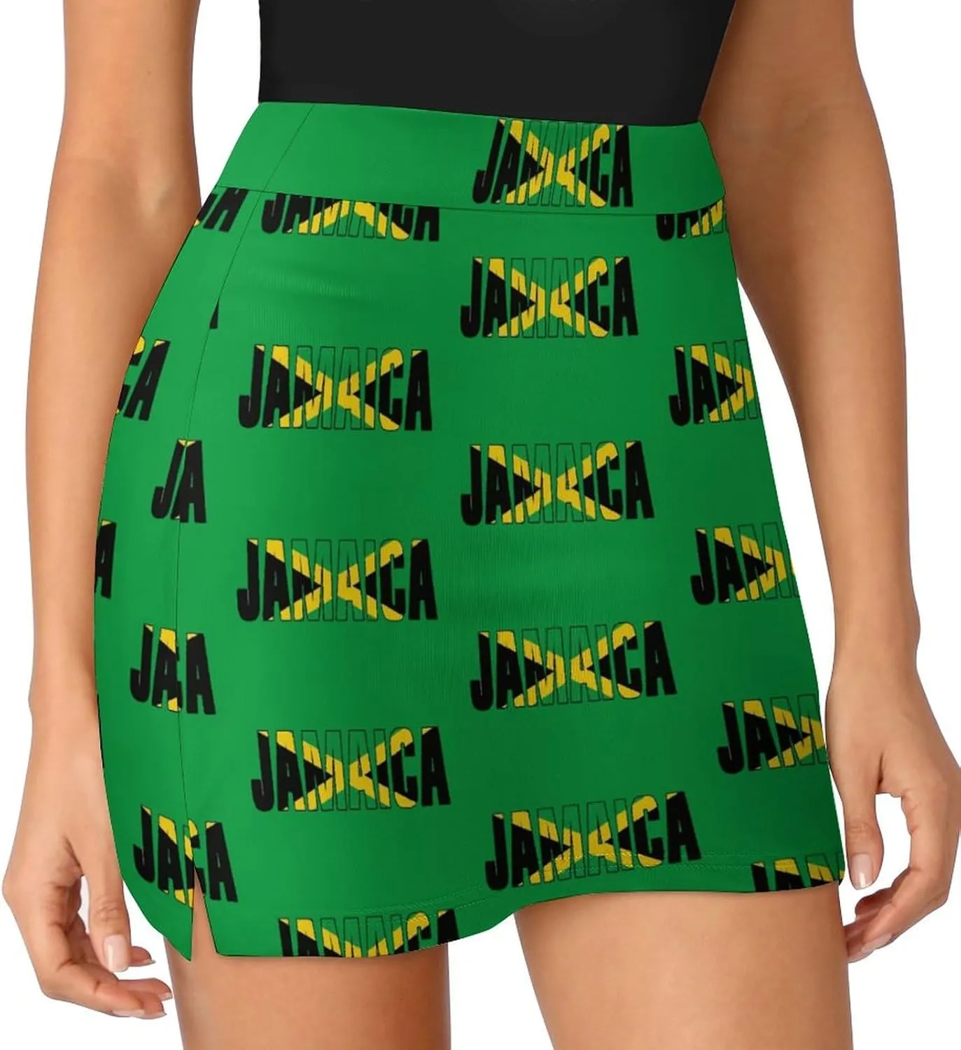 Womens Short Skirt Flag of Panama Golf-Skirts Classic Mini Skirt High Waist Workout Skort