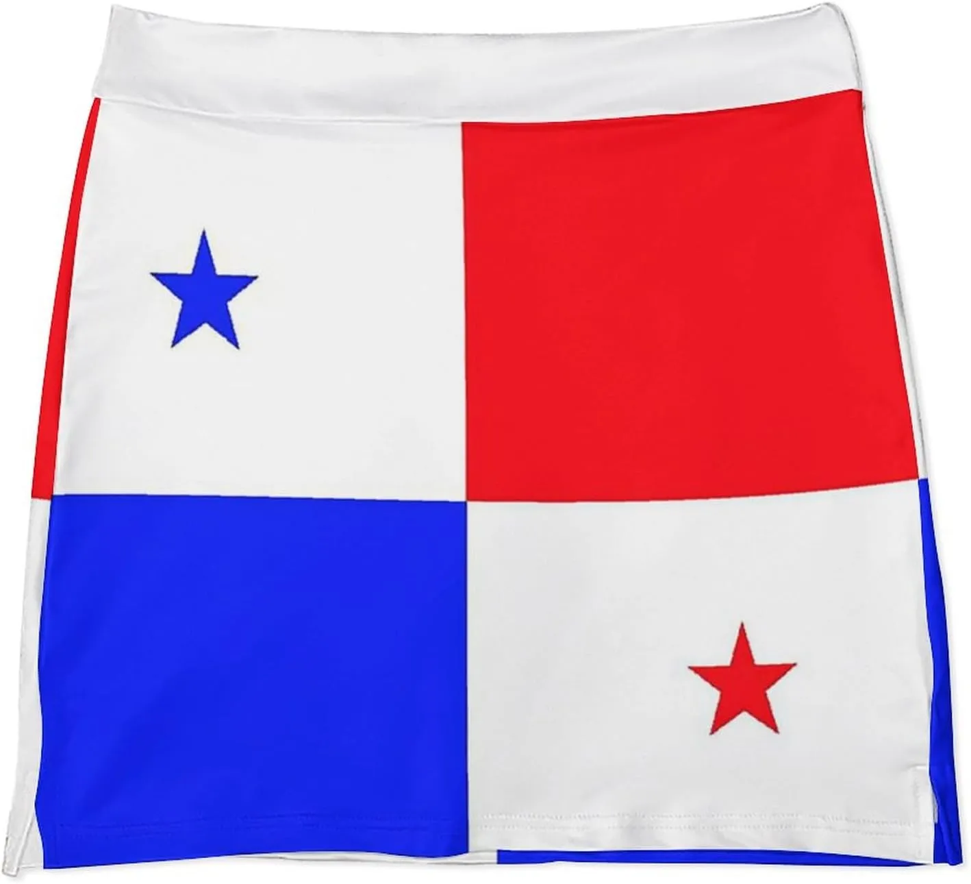 Womens Short Skirt Flag of Panama Golf-Skirts Classic Mini Skirt High Waist Workout Skort